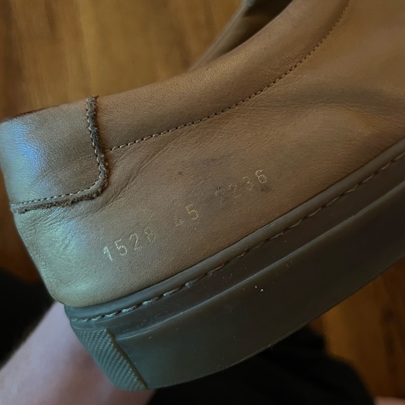 ✨COMMON PROJECTS | Original Achilles Beige / Tan Leather Sneakers / Trainers✨ - Picture 8 of 8